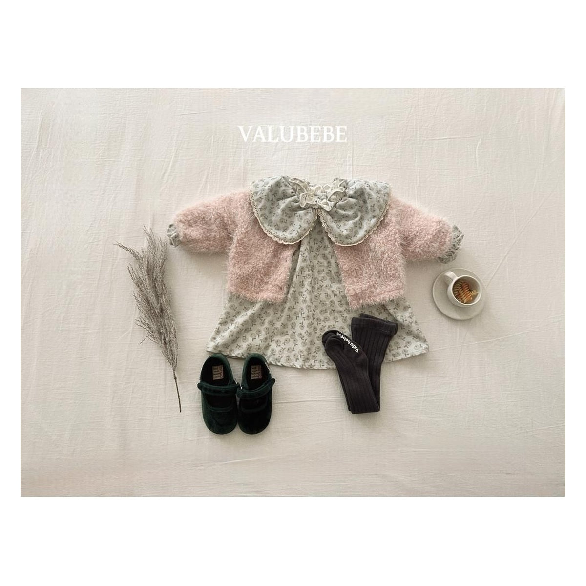 Valu bebe カラー柄ワンピース