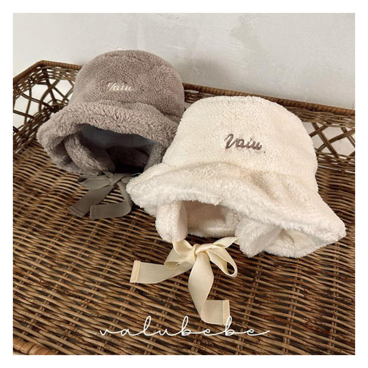 Valu bebe ファーイヤーマフ付きバケットハット FREE