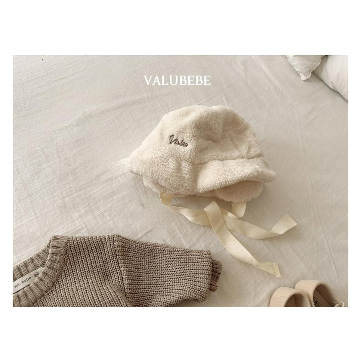Valu bebe ファーイヤーマフ付きバケットハット FREE