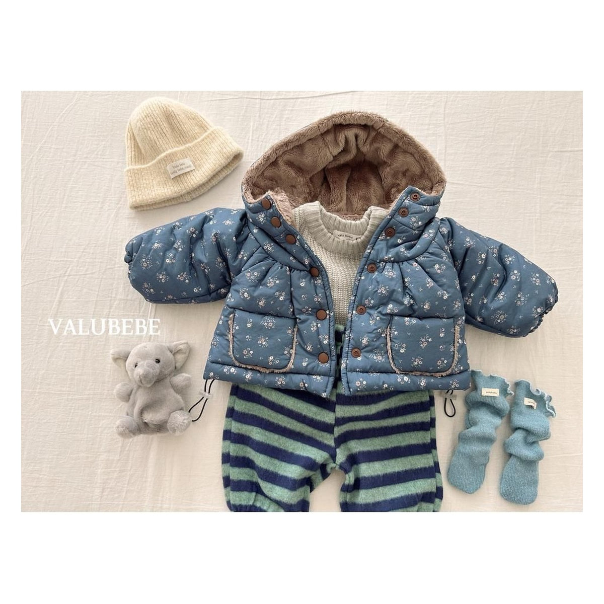 Valu bebe ウォームベーシックロンパース 베베FREE