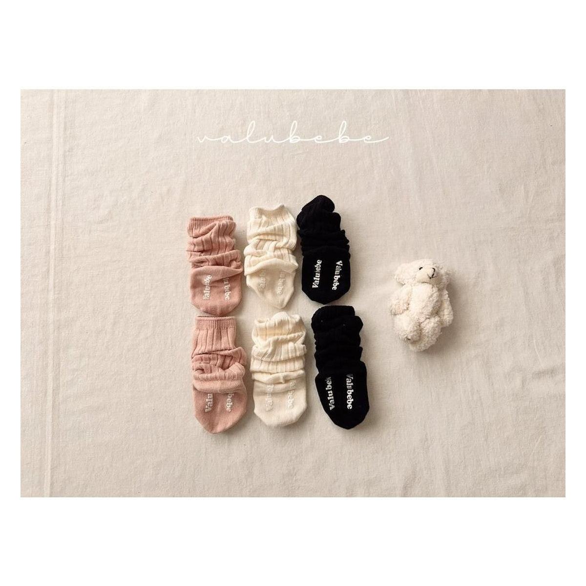 Valu bebe デイリーゴルジーソックス2 베베FREE