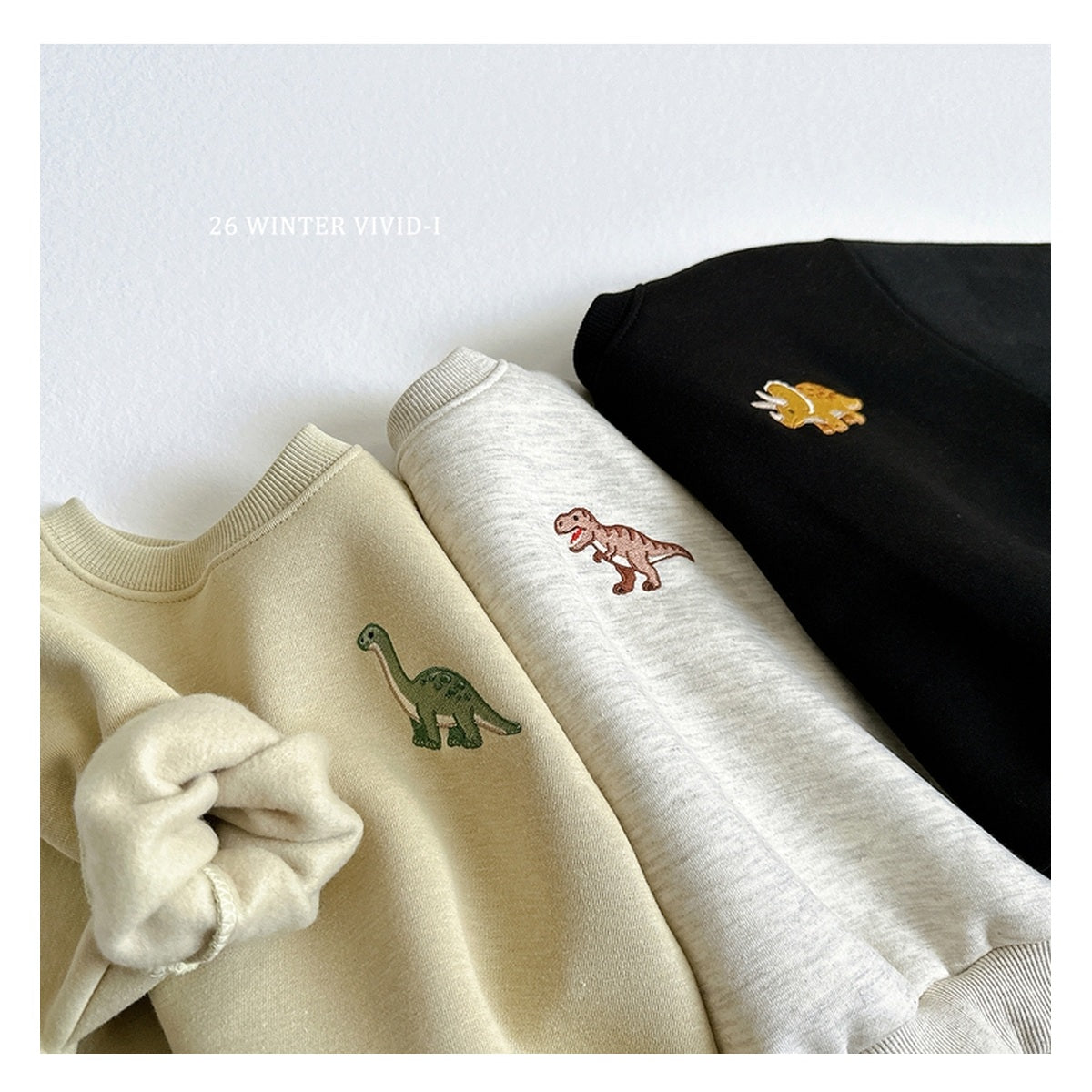VIVID-I 刺繍恐竜スウェット