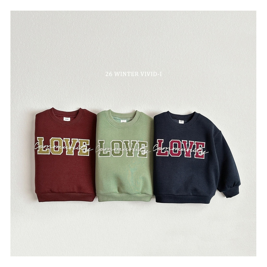 VIVID-I ラブ刺繍スウェット