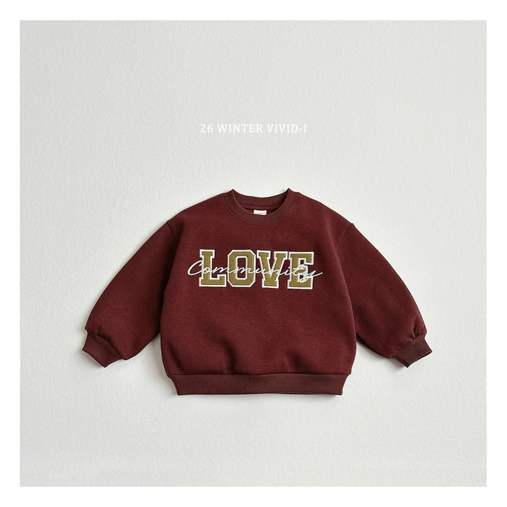 VIVID-I ラブ刺繍スウェット