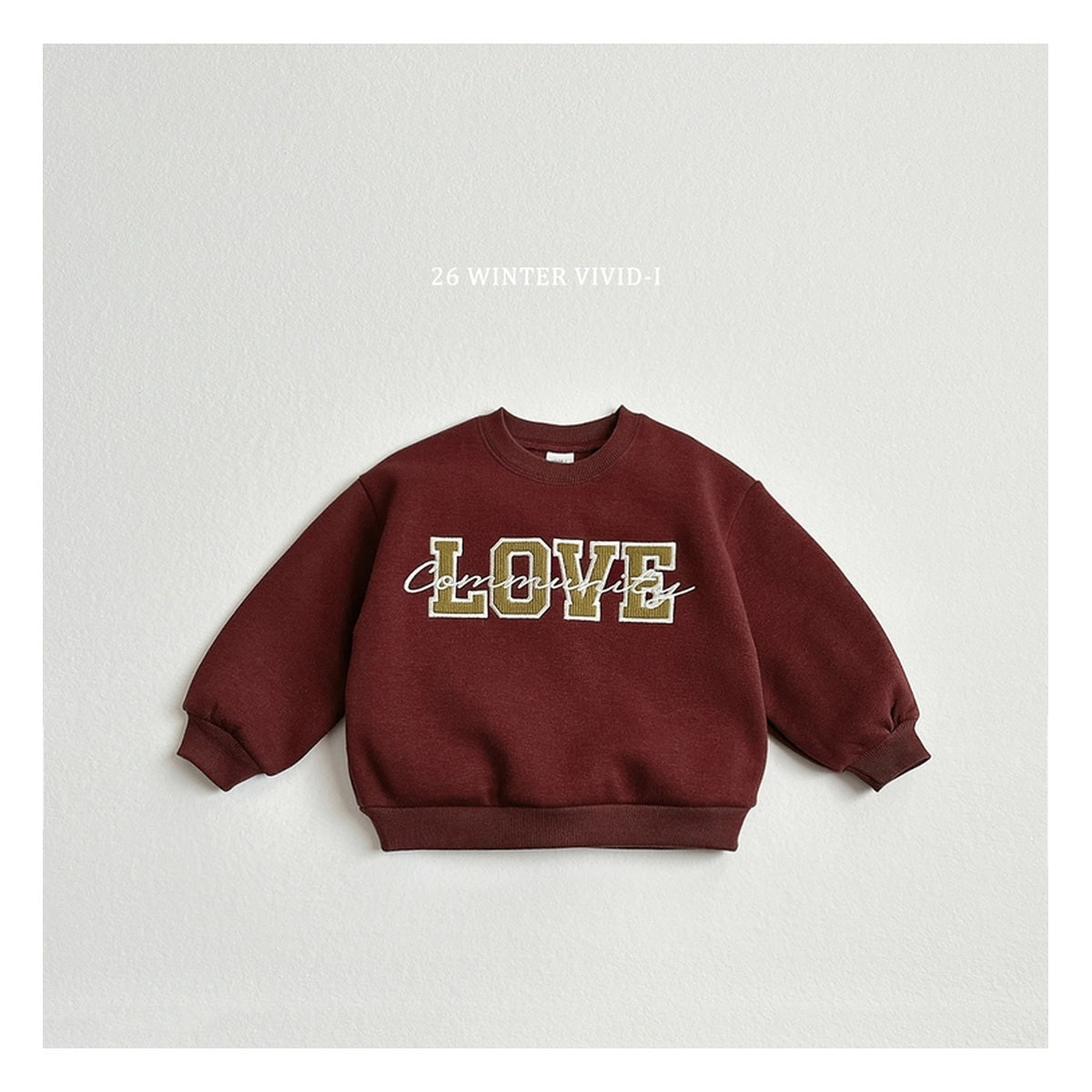 VIVID-I ラブ刺繍スウェット