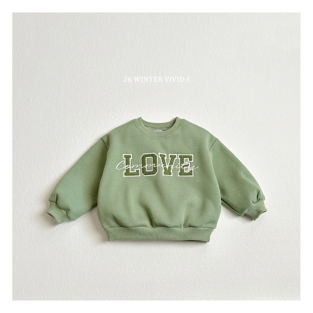 VIVID-I ラブ刺繍スウェット