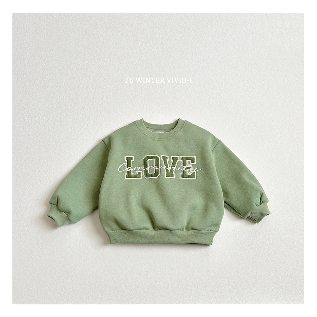 VIVID-I ラブ刺繍スウェット