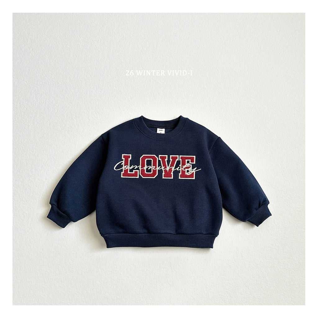 VIVID-I ラブ刺繍スウェット