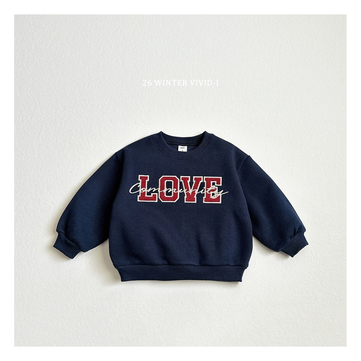 VIVID-I ラブ刺繍スウェット