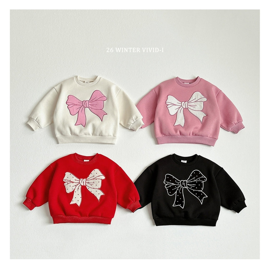VIVID-I リボン刺繍スウェット