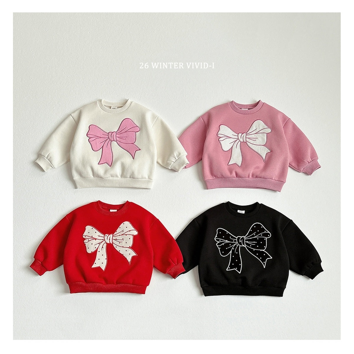 VIVID-I リボン刺繍スウェット