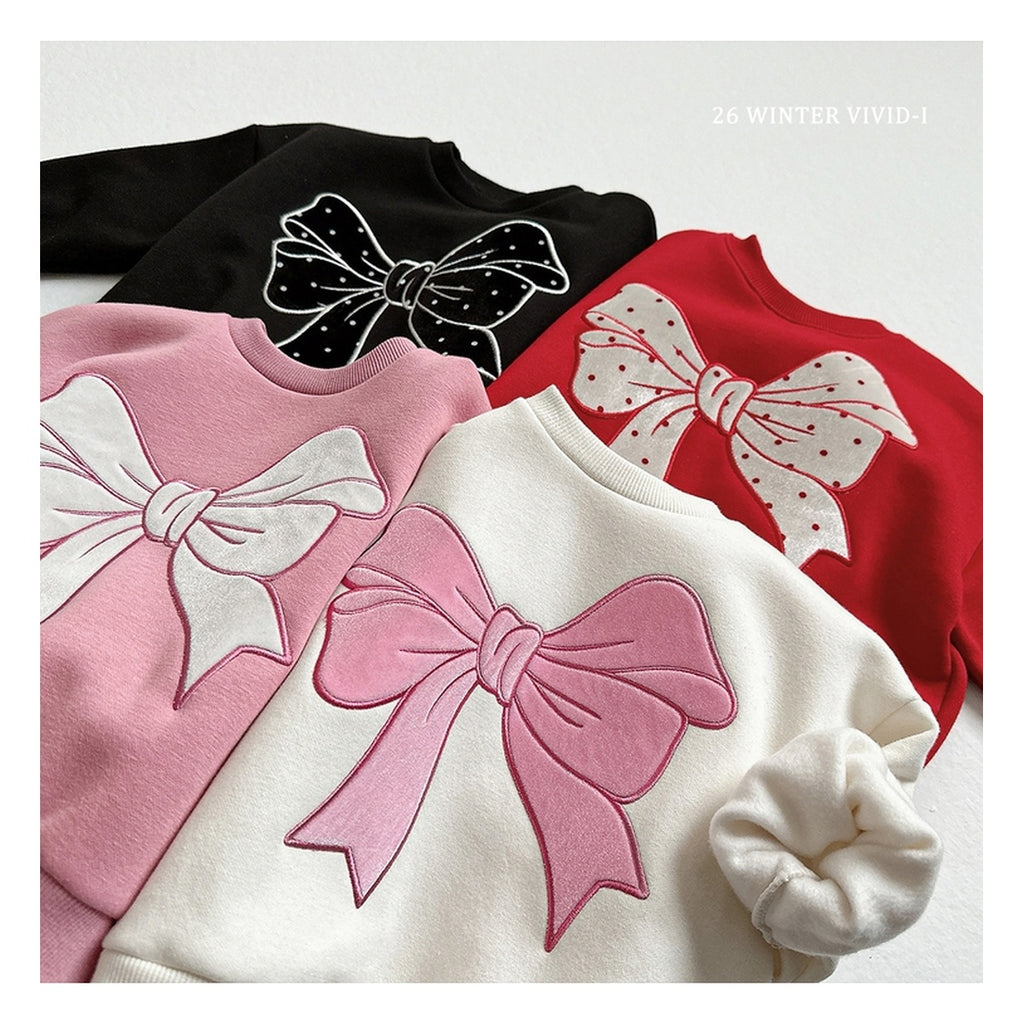 VIVID-I リボン刺繍スウェット