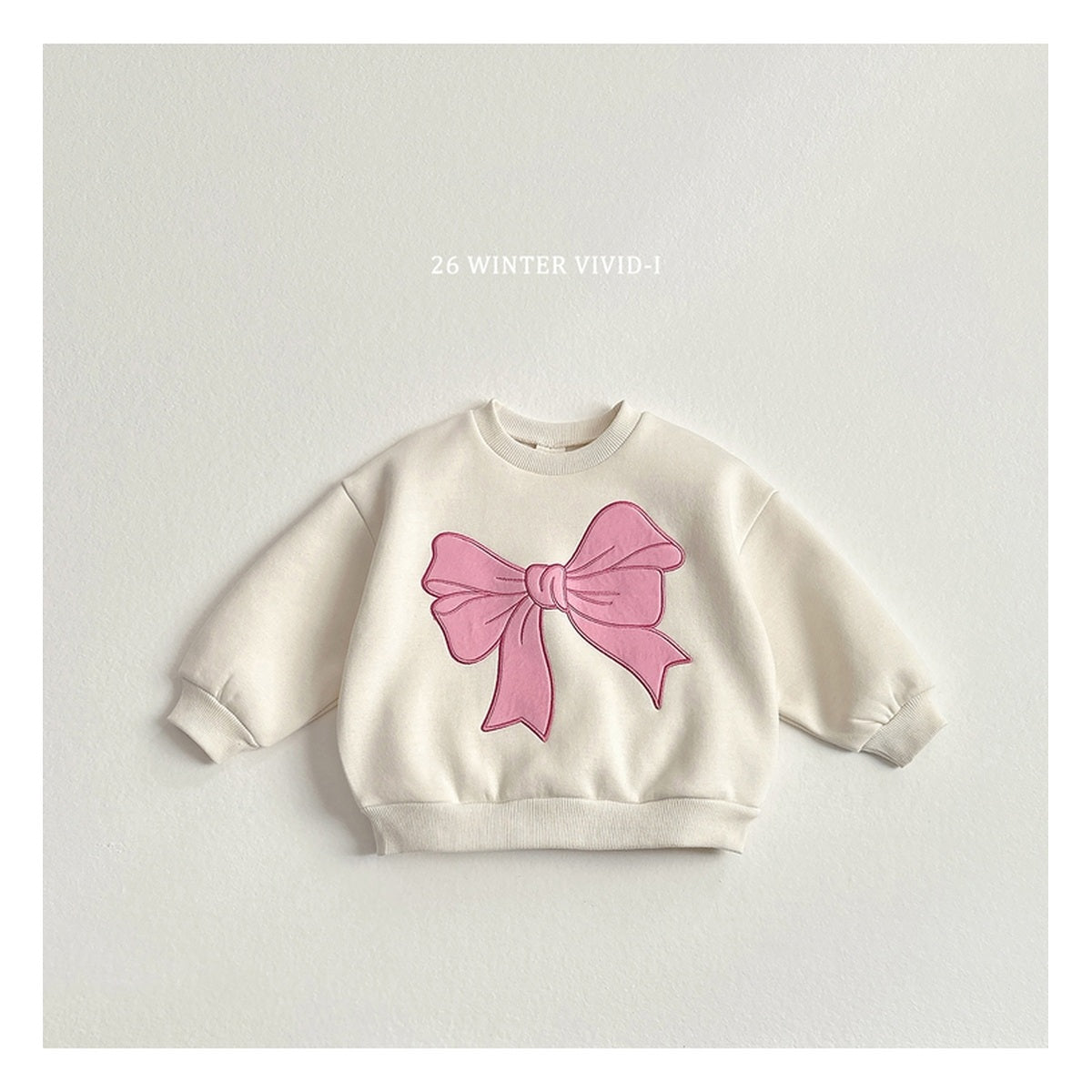 VIVID-I リボン刺繍スウェット
