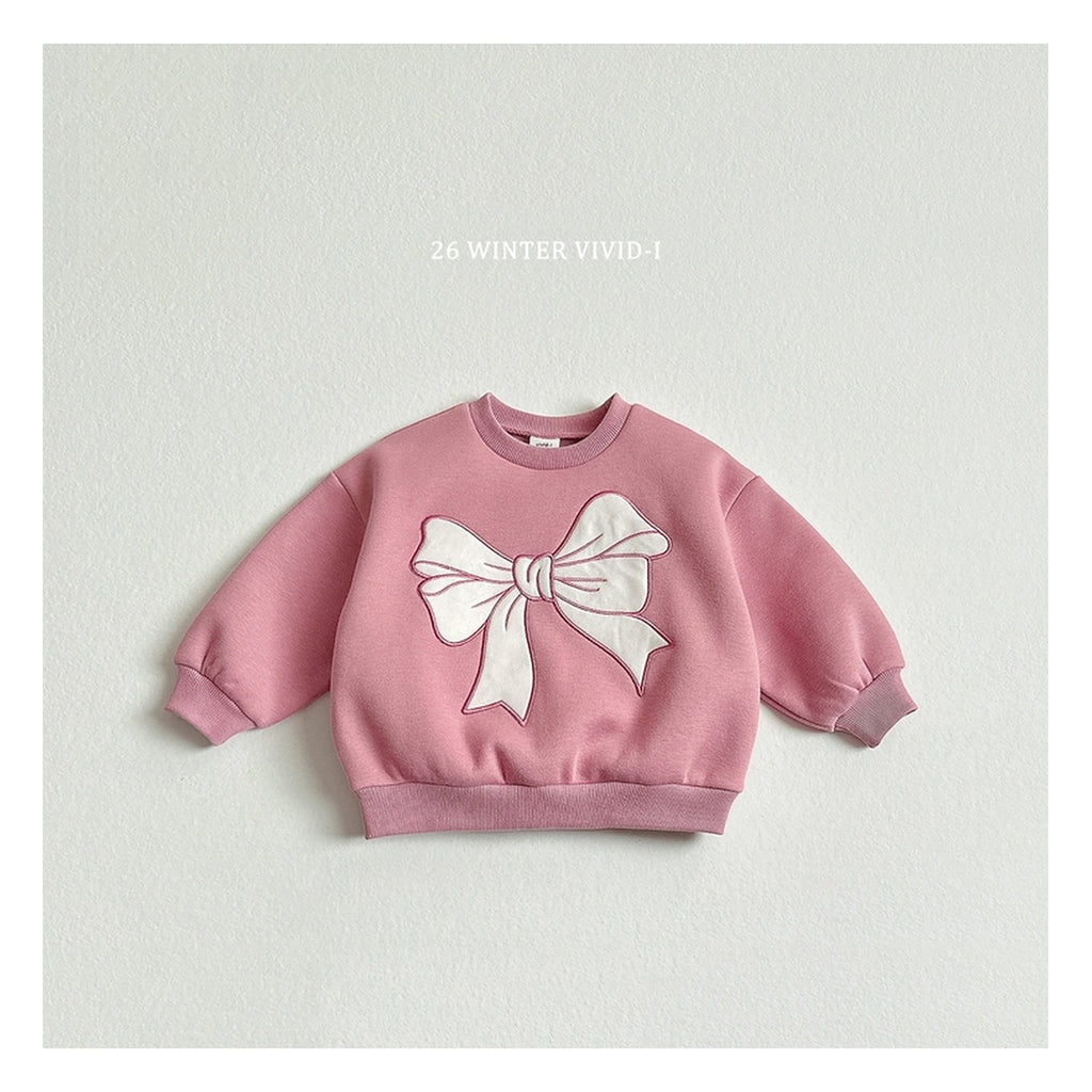 VIVID-I リボン刺繍スウェット