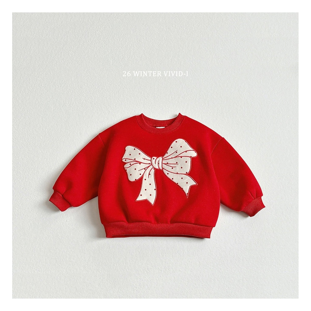 VIVID-I リボン刺繍スウェット