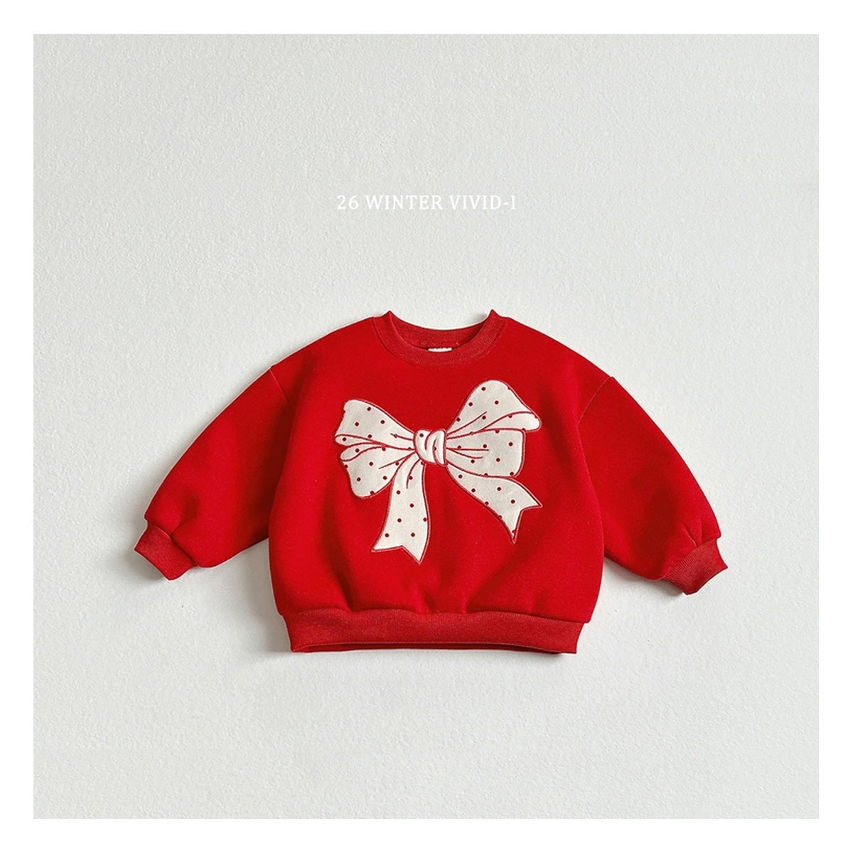 VIVID-I リボン刺繍スウェット