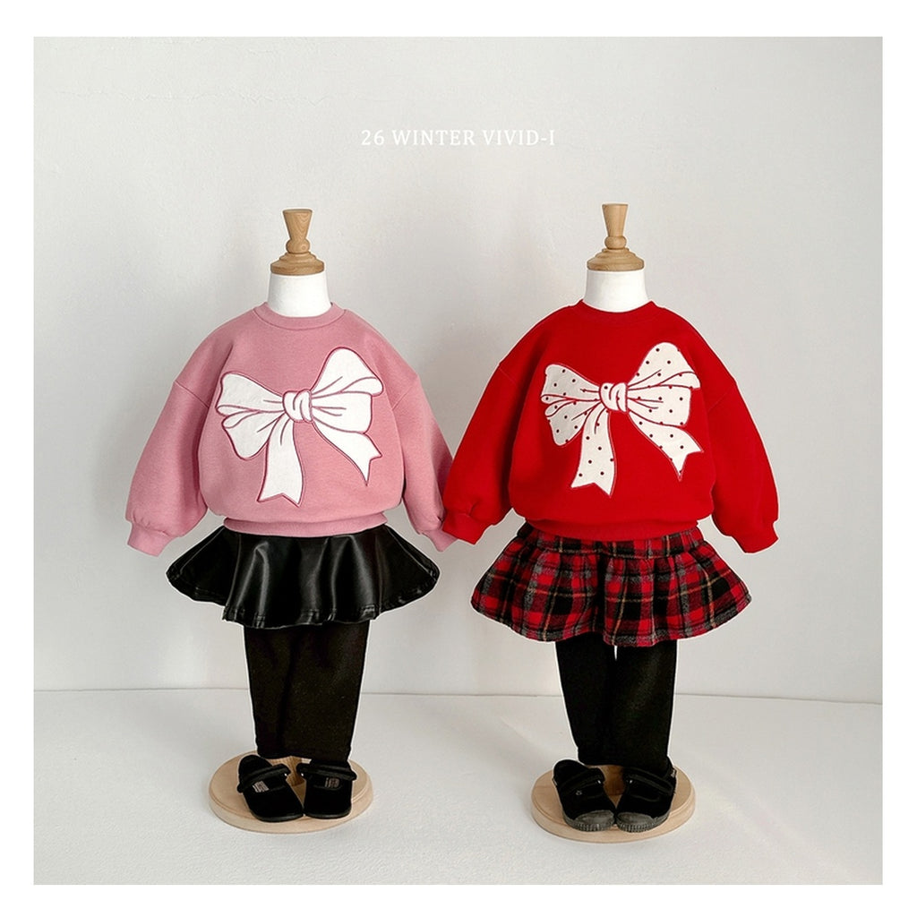 VIVID-I リボン刺繍スウェット