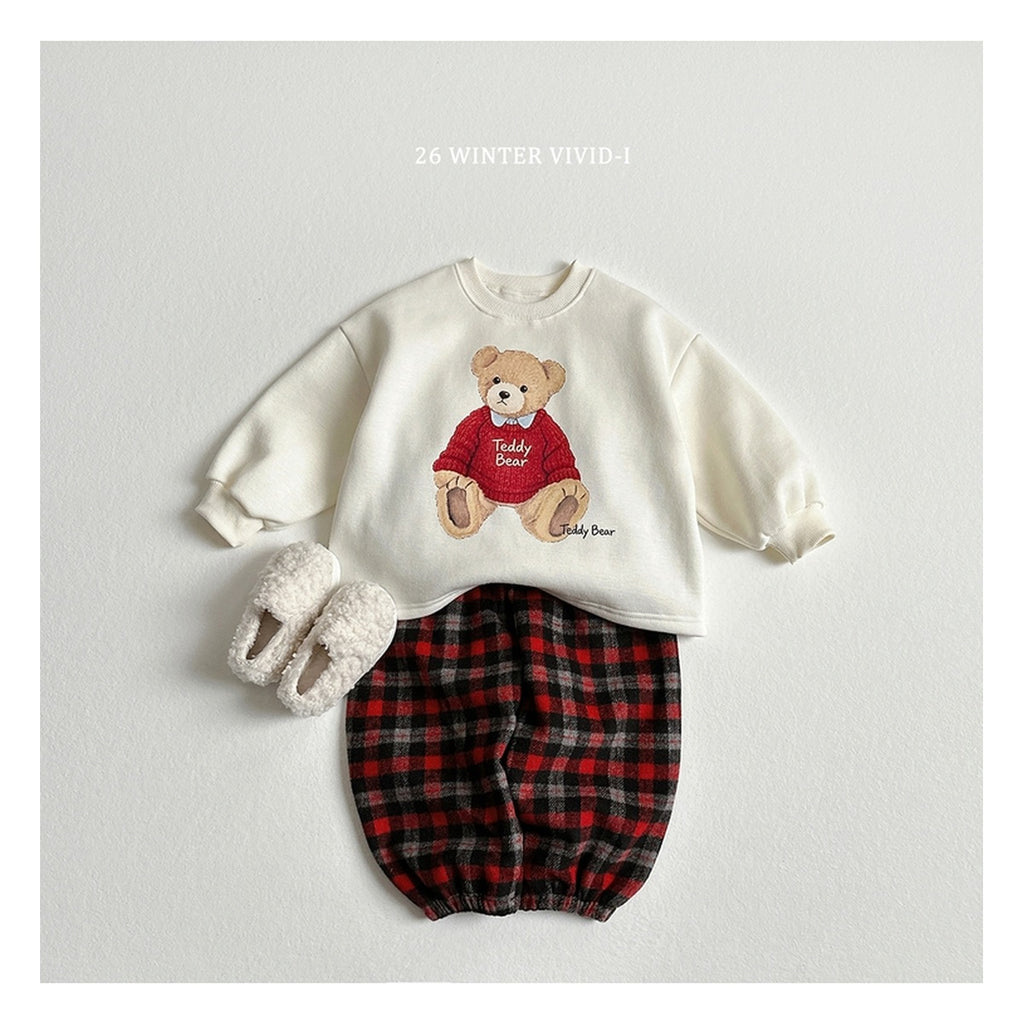 VIVID-I ニットベアチェックセットアップ